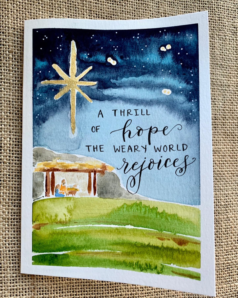 A Thrill of Hope Christmas Card