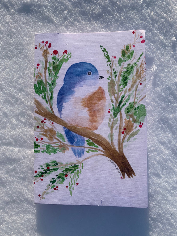 Bluebird Holiday Greeting Card