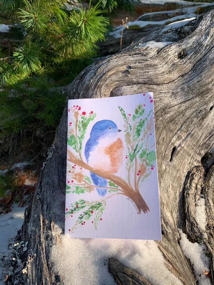 Bluebird Holiday Greeting Card